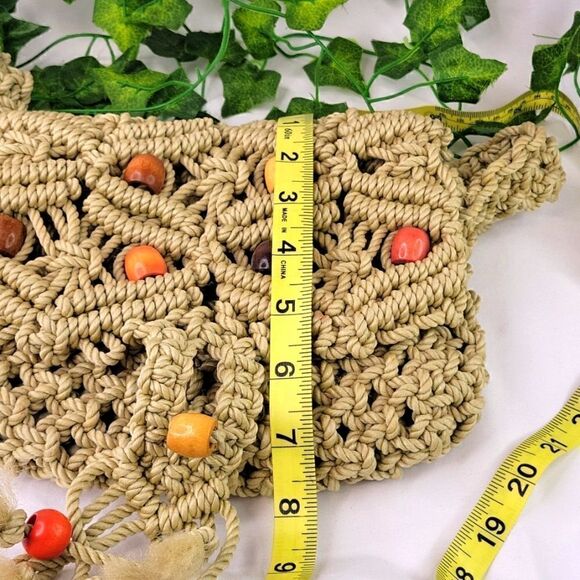 Macrame Purse. OSFA. EUC.  - Picture 11 of 11